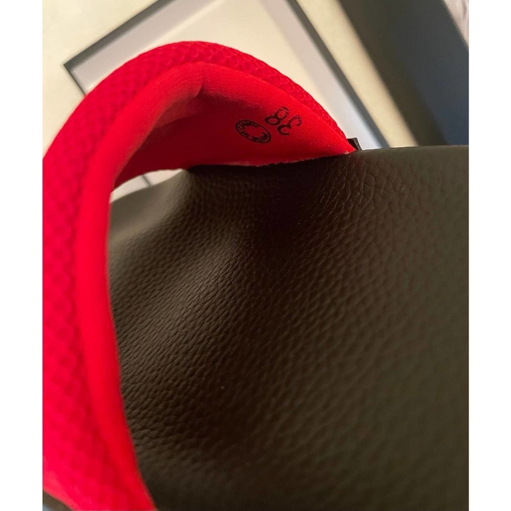 Love Moschino Red and Black Slide Sandal- European Size 38 - Picture 9 of 10